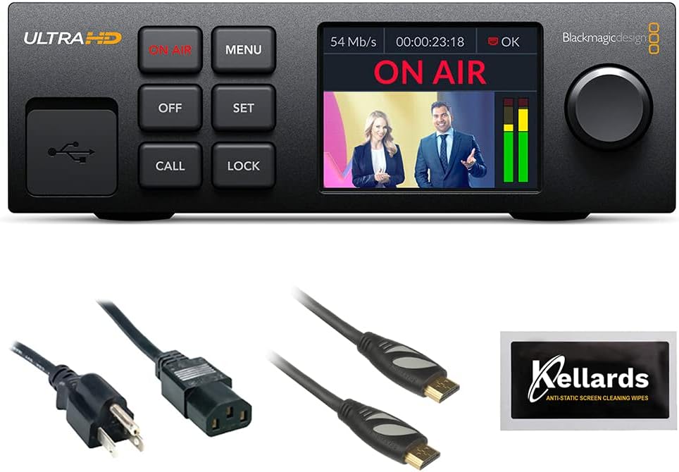 Web Presenter 4K Bundle with Power Cord, HDMI Cable, and Screen Cleaning Wipes (5-Pack) D475