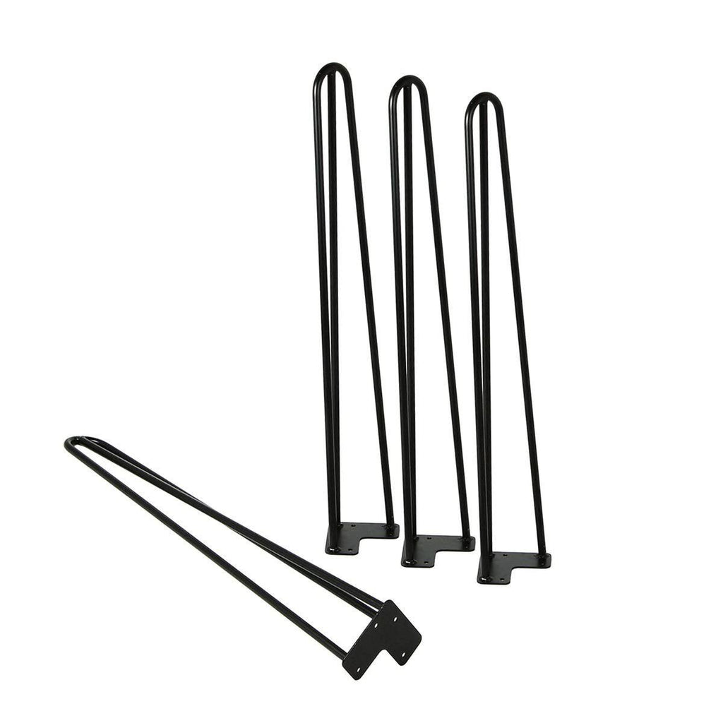 Satin Black Hairpin Coffee Table Legs Set of 4 S47236