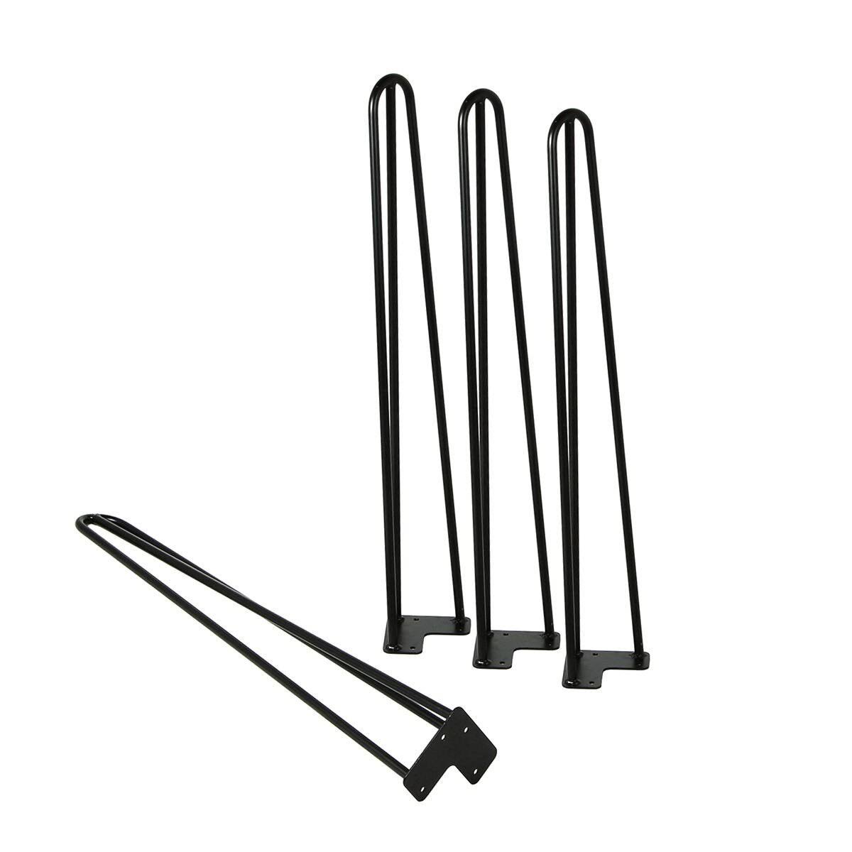Satin Black Hairpin Coffee Table Legs Set of 4 S47236