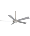 Brushed Nickel Ceiling Fan with Light S94526