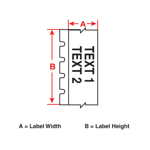 Label, 1.9 in W x 50 ft L P336