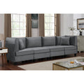 Gray Fabric Upholstered Large Sofa C16337