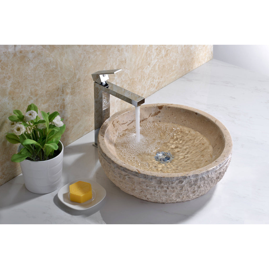 Classic Cream Marble Vessel Sink A723