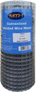 Galvanized Welded Wire Mesh Fence 24 Inch x 50 Foot 1 Inch x 1 Inch 16GA A690655