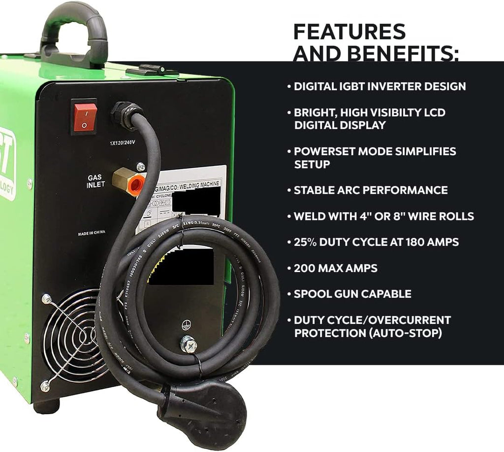 MIG Welder 180a 110/220v L1138