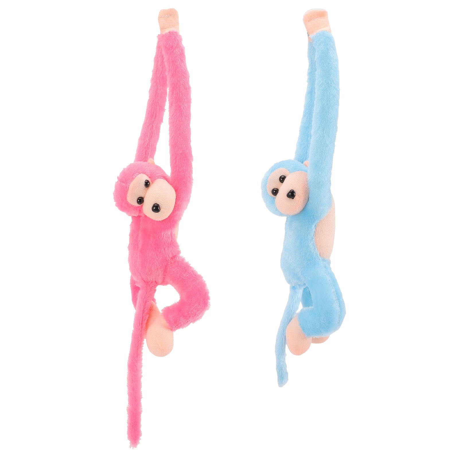 2Pcs Hanging Plush Monkey Doll Stuffed Animal Toy X3863