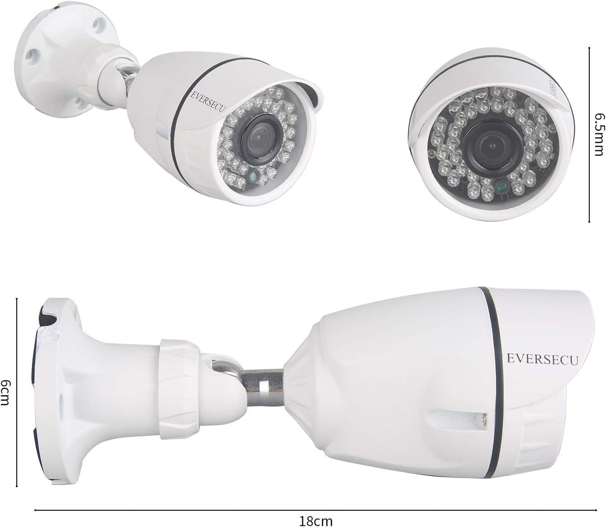 4 Channel 1080P DVR Security Camera System with 4 Weatherproof Cameras Q798850