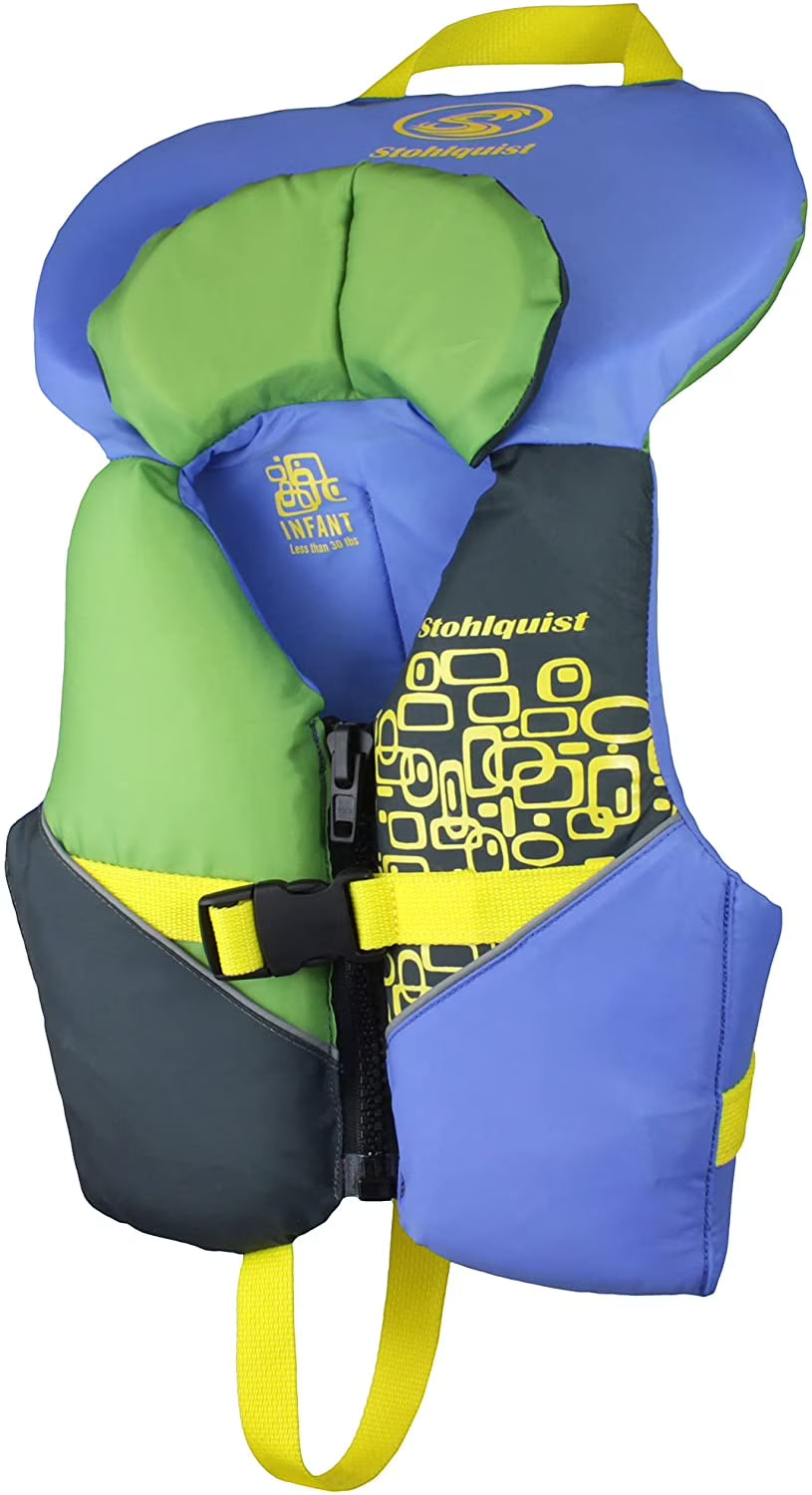 Blue/Green Kids Life Jacket for Children 30-50 lb Y3540