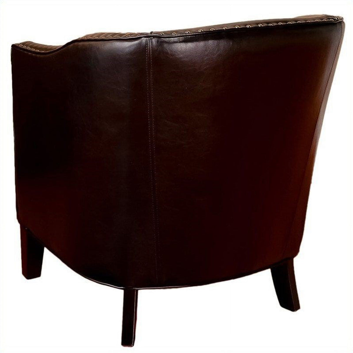 Black Leather Club Chair J536