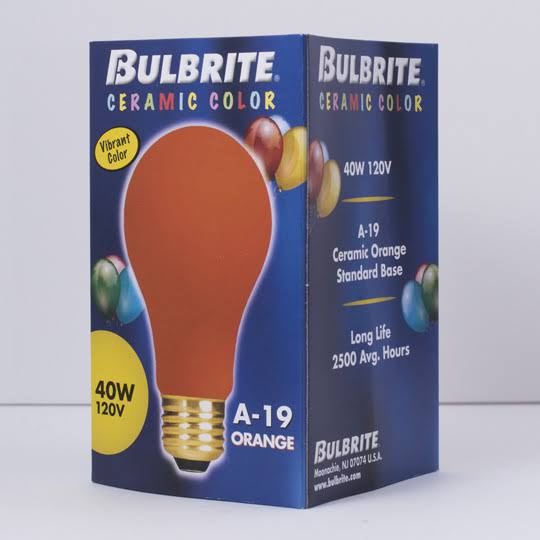 Set of 18 Dimmable Incandescent Light Bulb Ceramic Orange D723127