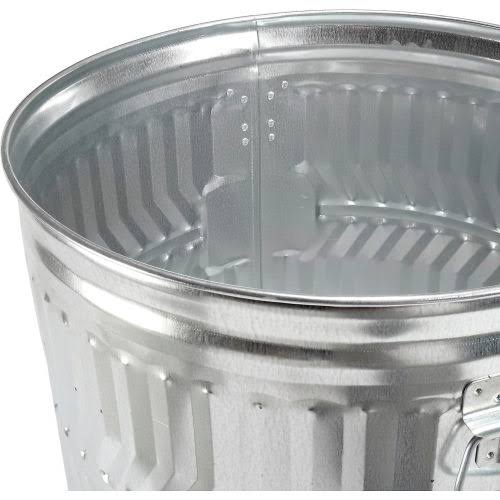 Galvanized Steel 32-Gallon Trash Can A8835