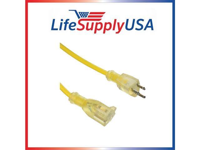 Heavy-Duty Extension Cord, 200 ft, Yellow S647671