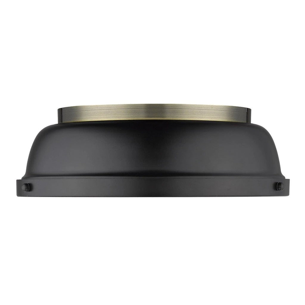 Black Red Flush Mount Light J84347