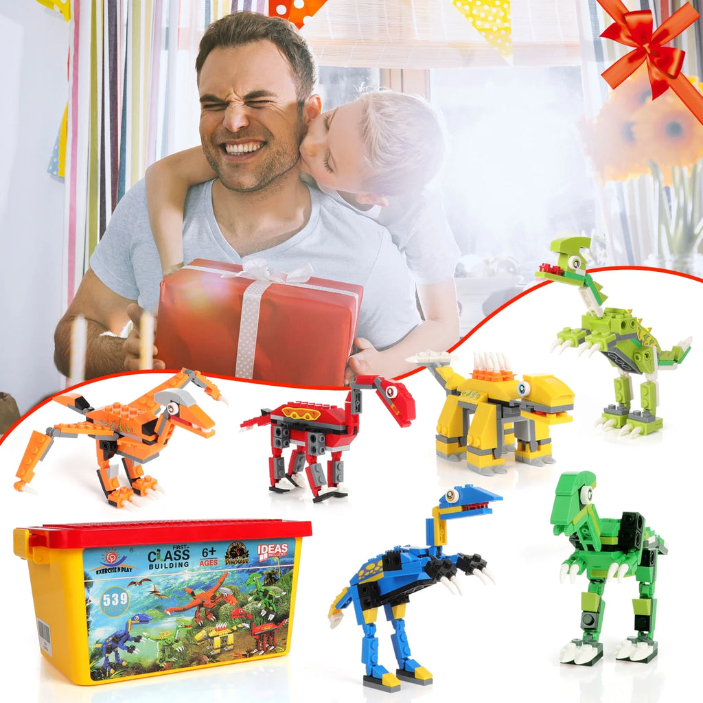 Dinosaurs Building Blocks Construction Toy (539 Pieces) Z3786