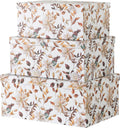 Decorative Storage Cardboard Boxes with Lids, Set of 3 Z480