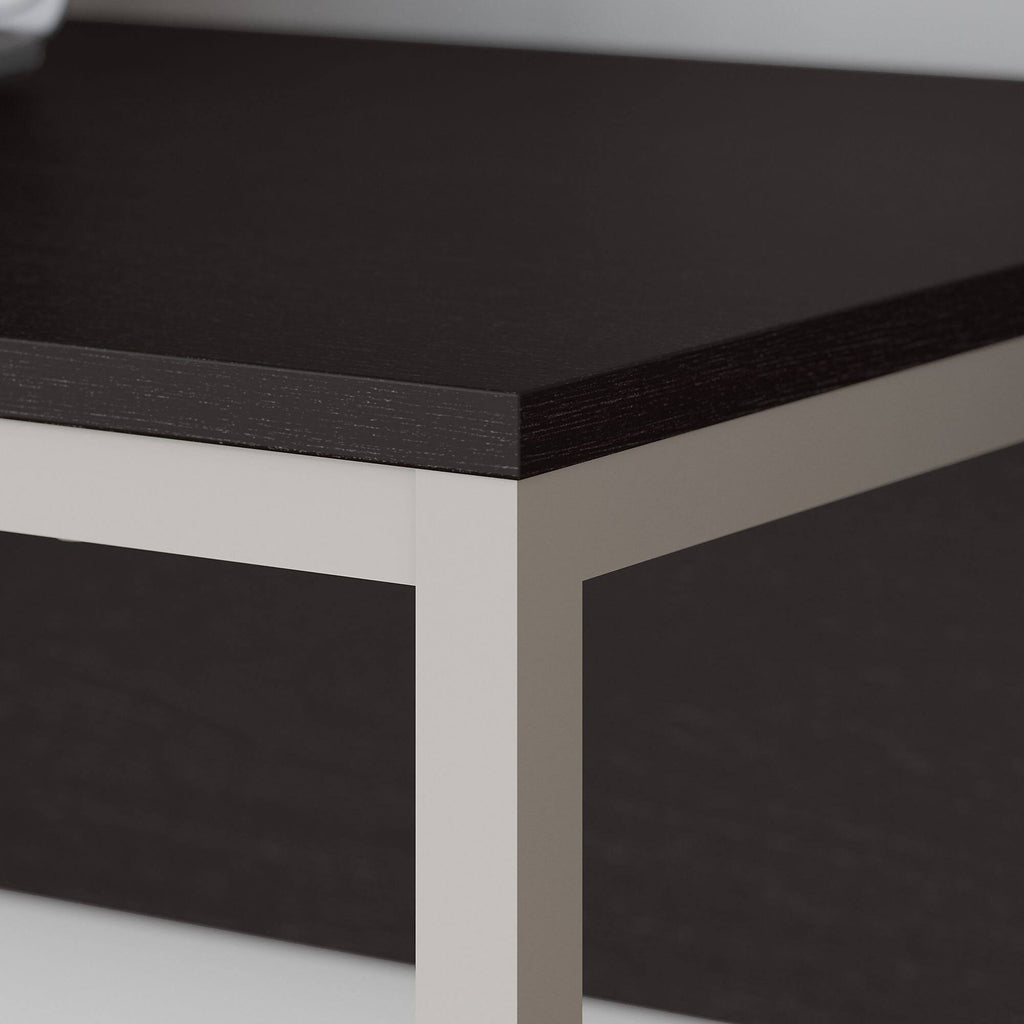 Espresso Oak Computer Desk with File Cabinet and Bookcase J743769