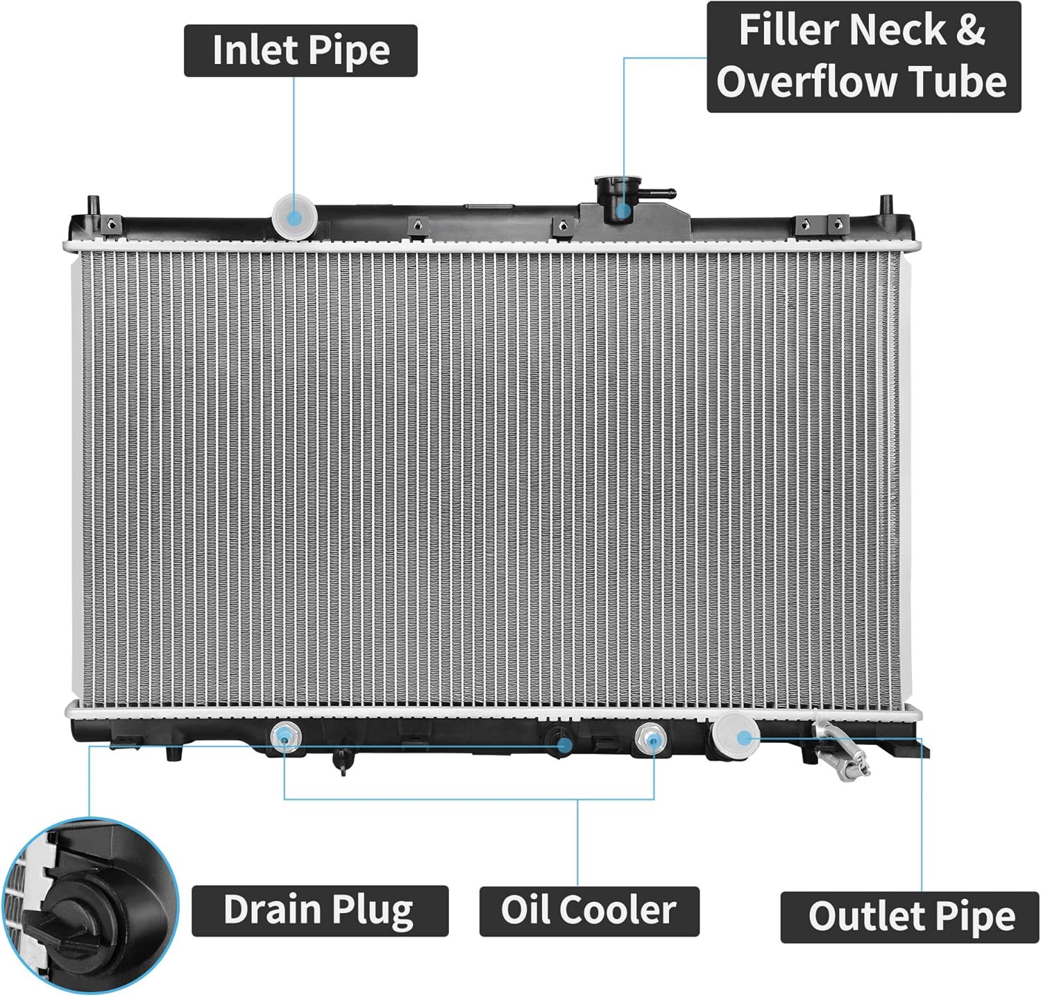 Aluminum Radiator Pack of 2 D562726