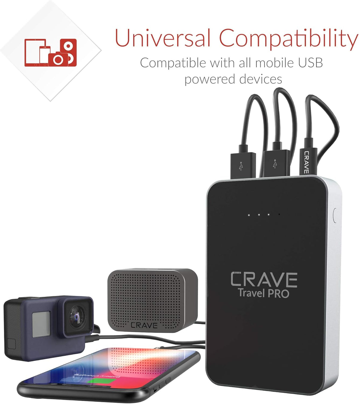 13400 mAh Quick Charge QC 3.0 USB Type C PD Portable Battery Charger Pack of 2 Q4904
