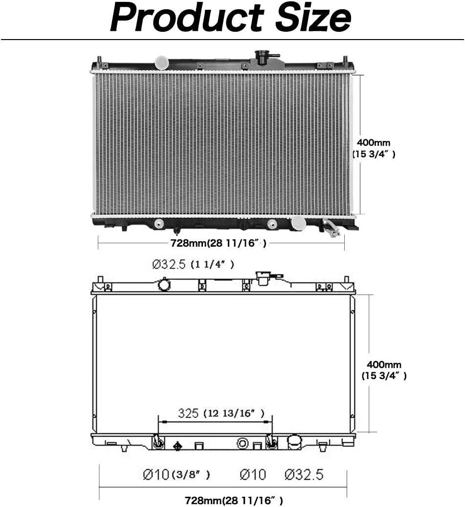 Aluminum Radiator Pack of 2 D562726