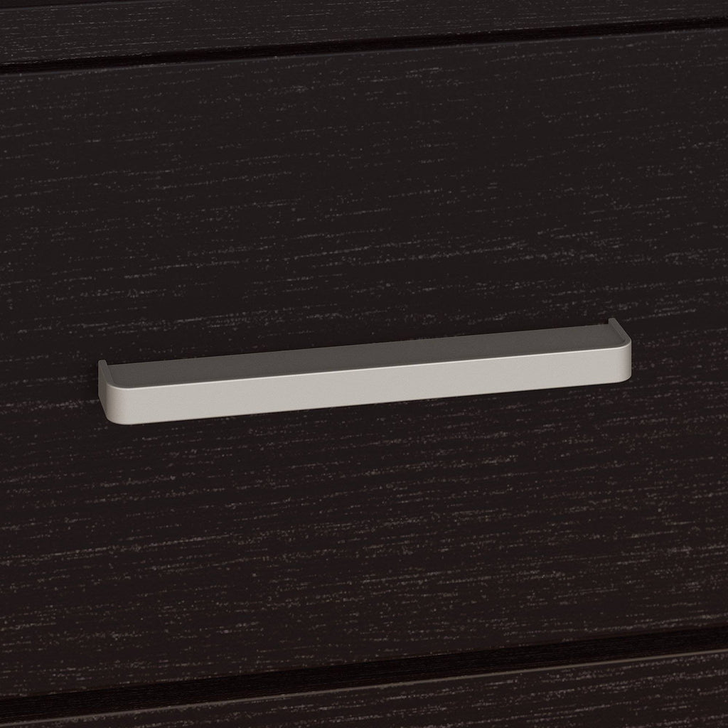 Espresso Oak Computer Desk with File Cabinet and Bookcase J743769