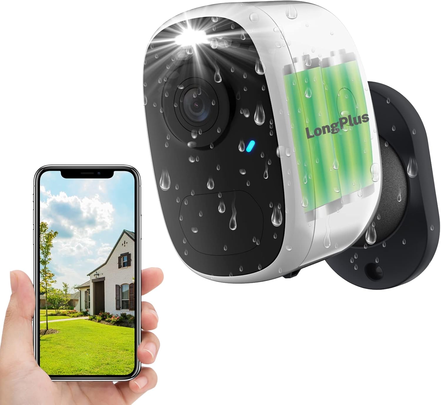4MP Rechargeable Battery Powered WiFi Outdoor Camera O49232