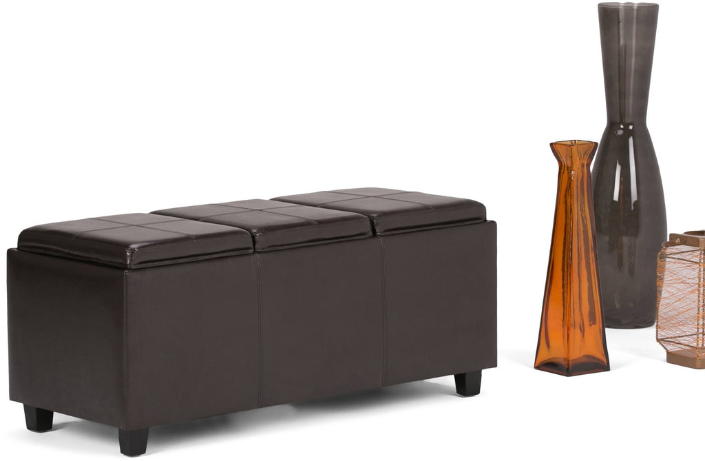 Brown Storage Ottoman D779905