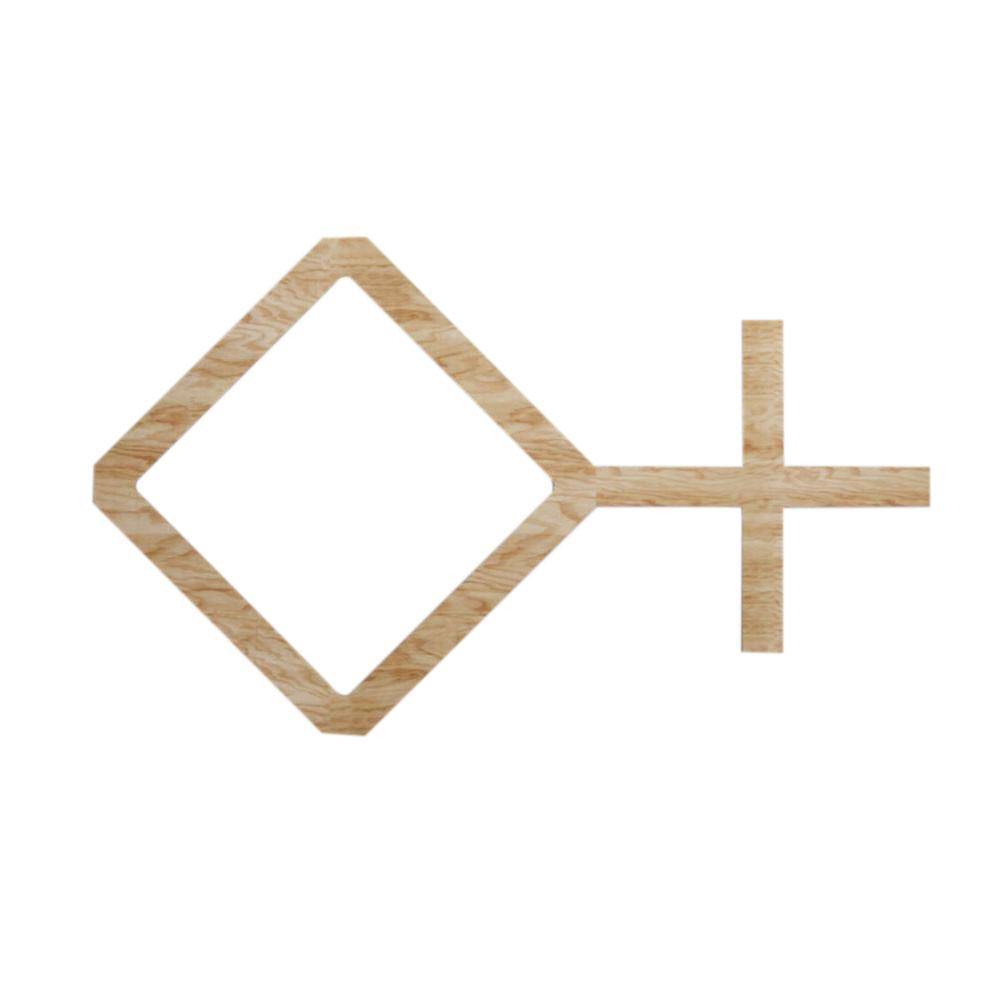 Red Oak Decorative Fretwork Wood Wall Panels (10-Pack) Q3554