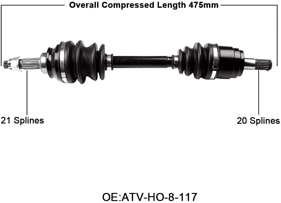 Front Left CV Axle Shaft Assemblies Pack of 2 J787