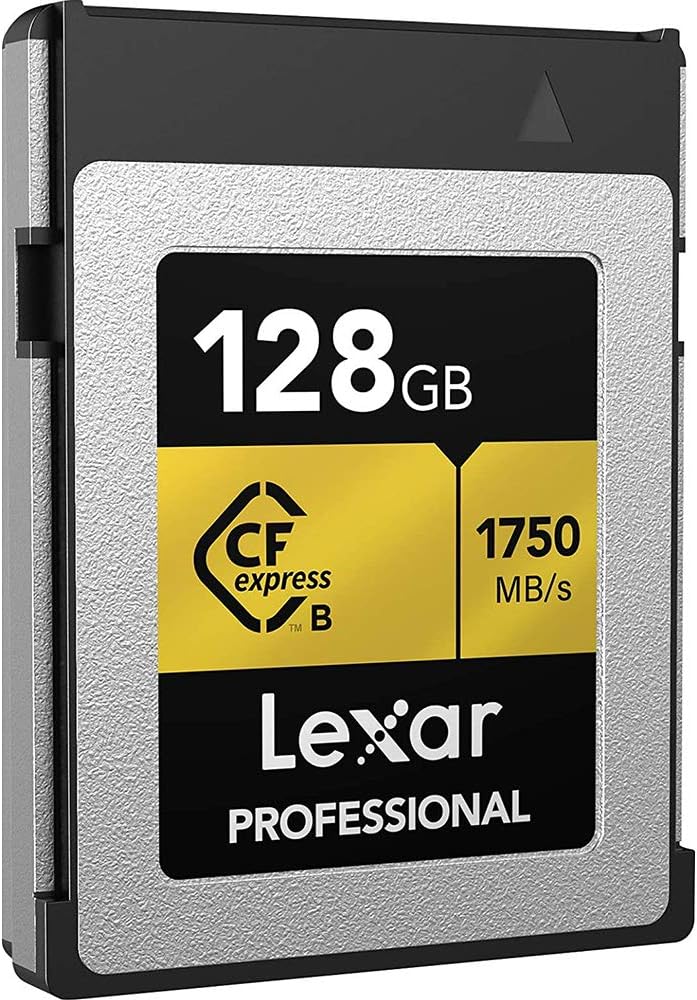 128GB CFexpress Type B Memory Card Bundle with USB 3.1 Reader and Microfiber Cleaning Cloth A8203