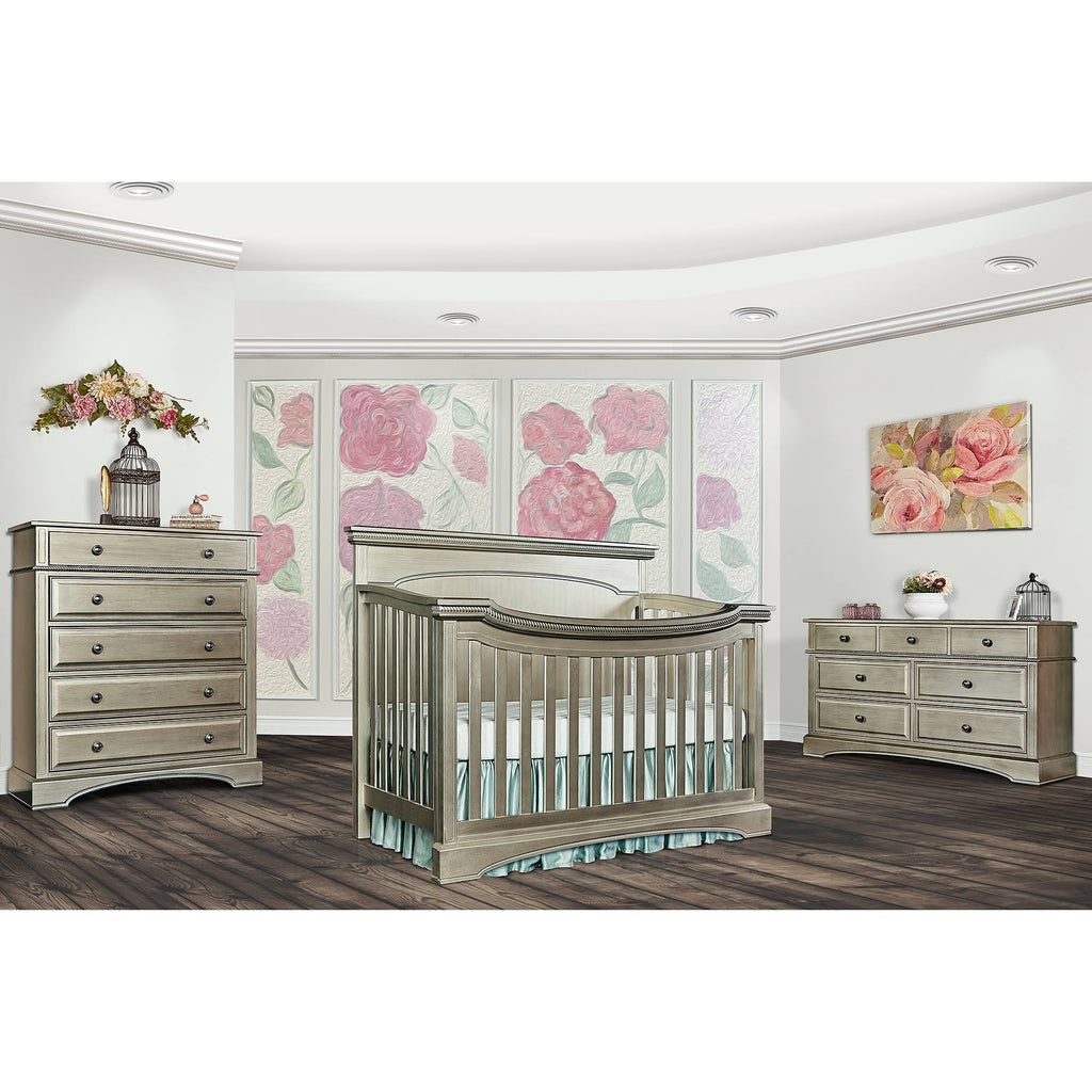 Antique Bronze Flat Top Convertible Crib J678