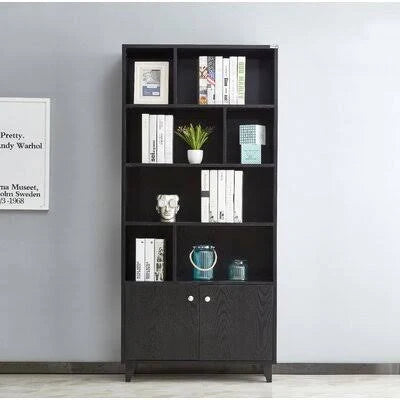 Black Step Bookcase E4370