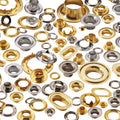 Self-Piercing Grommet and Washer Brass #3 Set (300 Pieces) Pack of 2 A29537