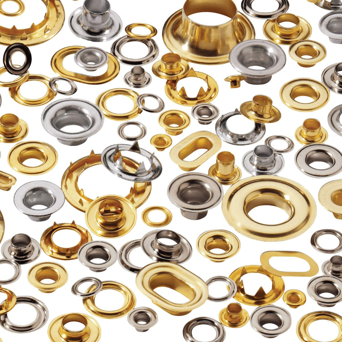 Self-Piercing Grommet and Washer Brass #3 Set (300 Pieces) Pack of 2 A29537