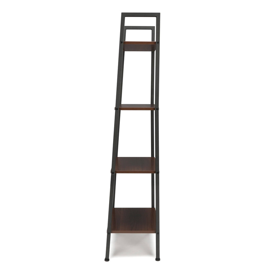 Brown 4 Shelf Ladder Bookcase M914420