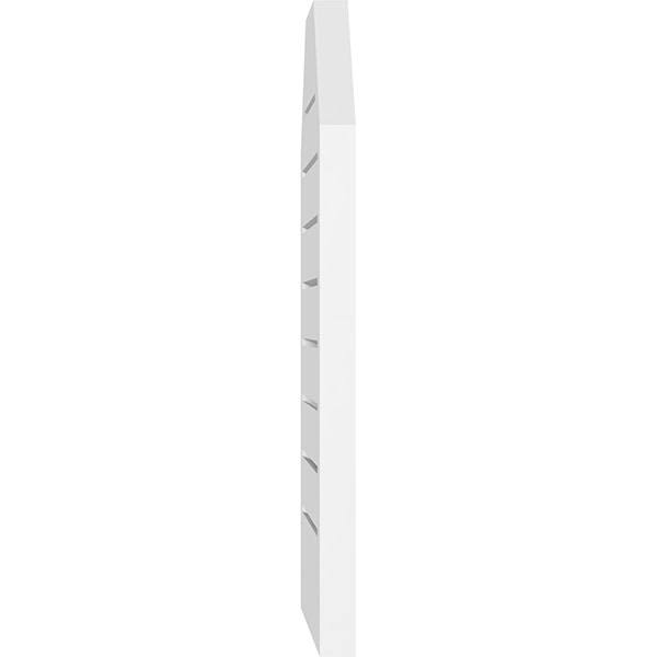 36x22W x 16x22H Octagonal Top Surface Mount PVC Gable Vent N753