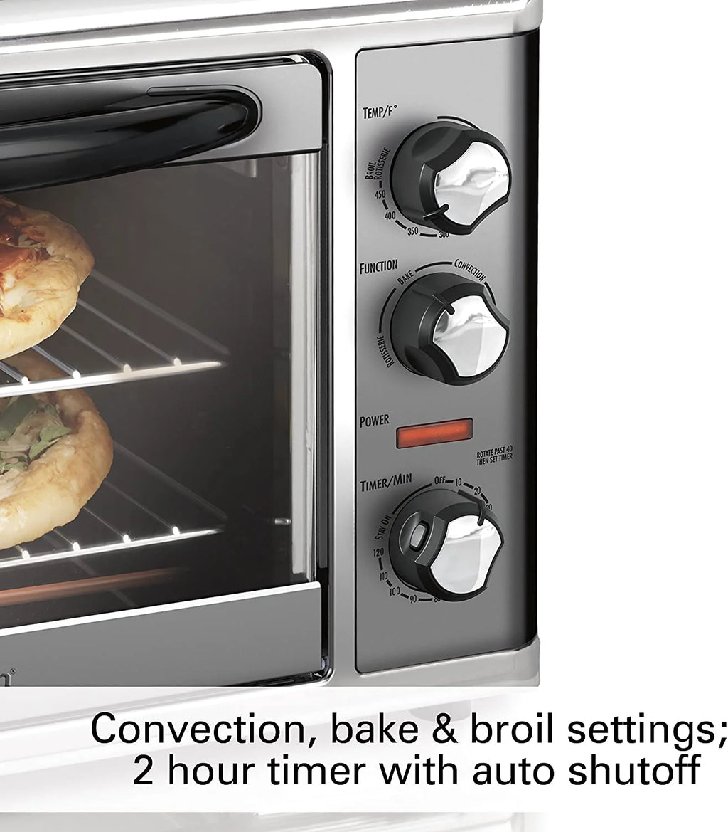 Convection Countertop Toaster Oven with Rotisserie, Extra-Large, Black and Stainless S79247