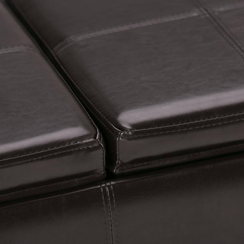 Brown Storage Ottoman D779905