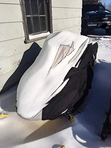 Snowmobile Cover with Built-in Securing Straps D3176