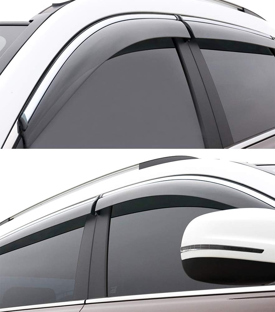 Car Window Visor Vent Shade Deflector Sun/Rain Guards N573