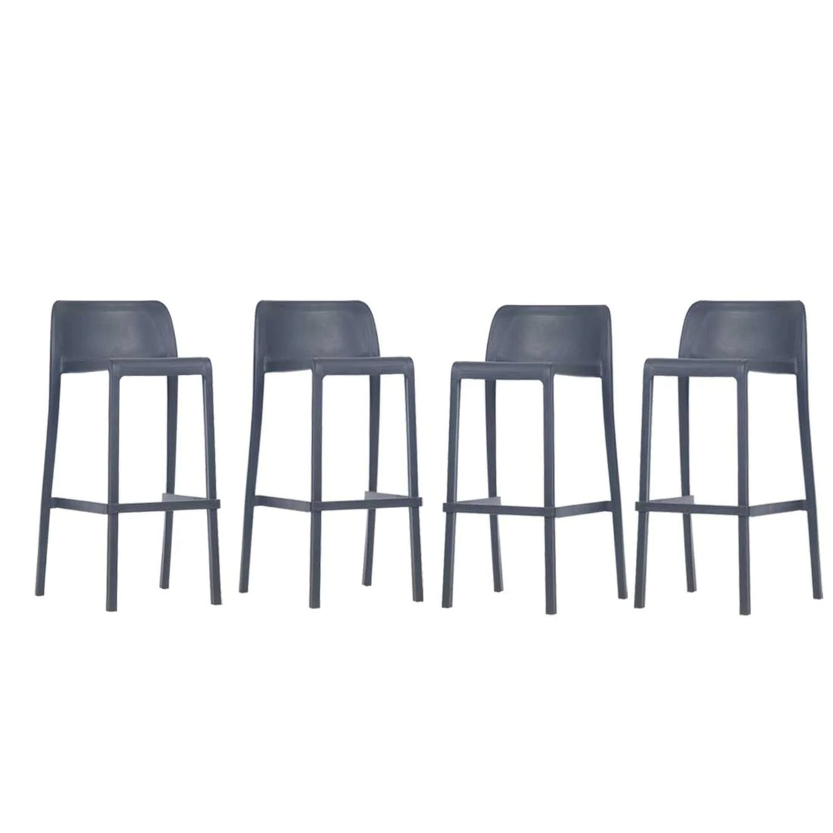 Outdoor Bar Stools Set of 4 with Footrest P3221