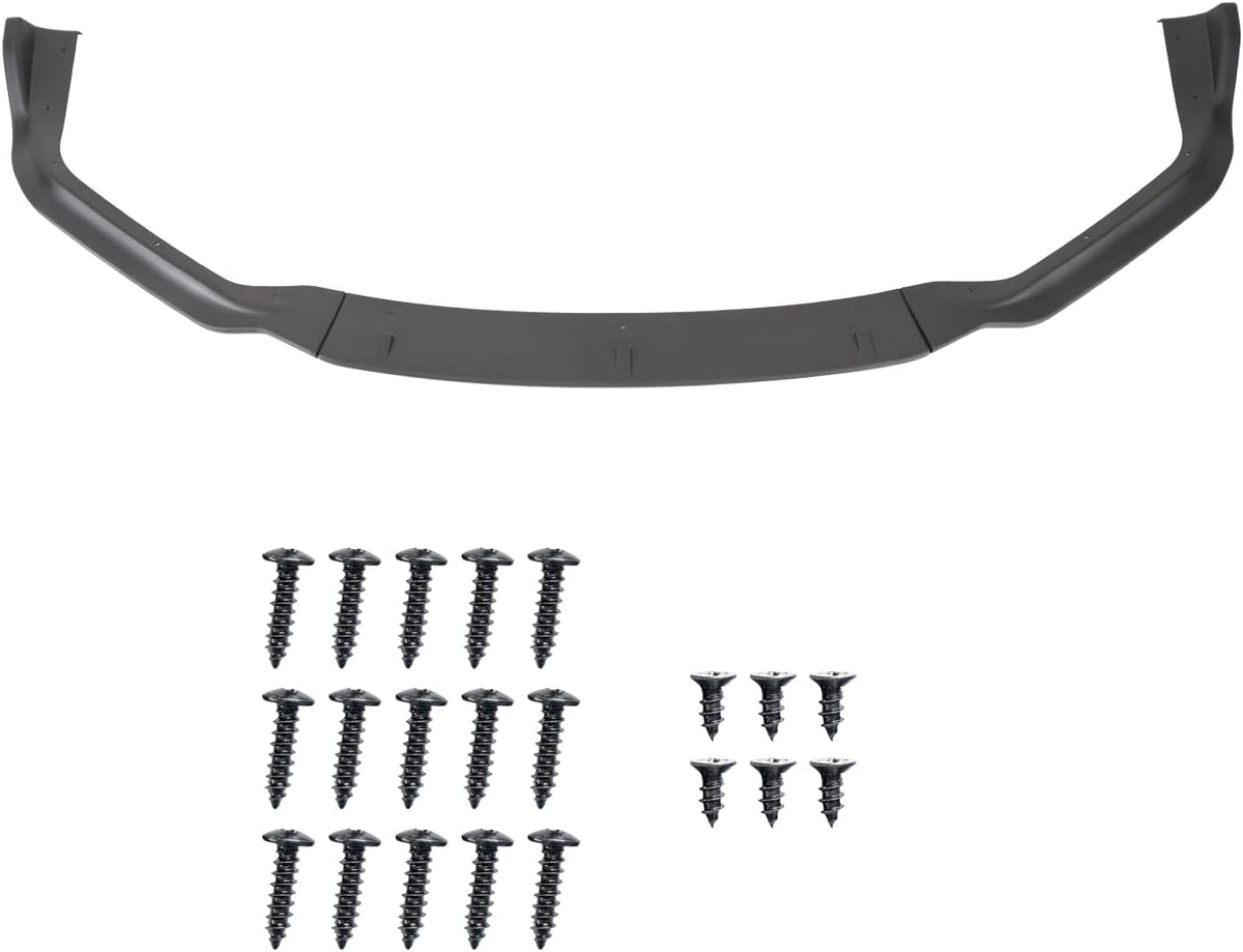 Matte Black Front Bumper Lip Spoiler Splitter 3PC Pack of 2 M5586