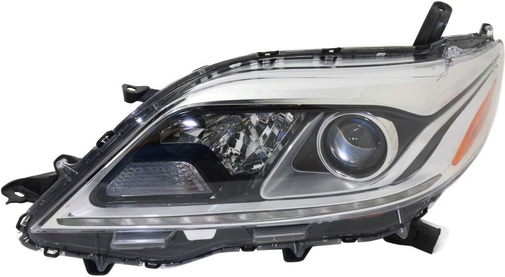 Passenger Side Halogen Headlight for Toyota Sienna 2015-2017 D628061