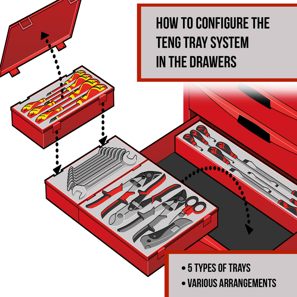 4 Piece Pry Bar Set in Eva Tray H51319