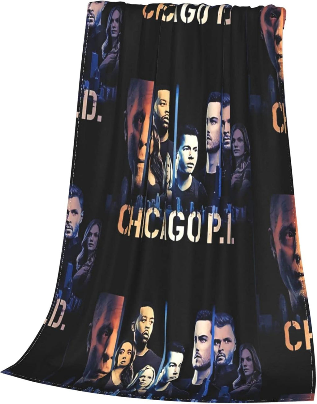 Black Fleece Throw Blanket X346701