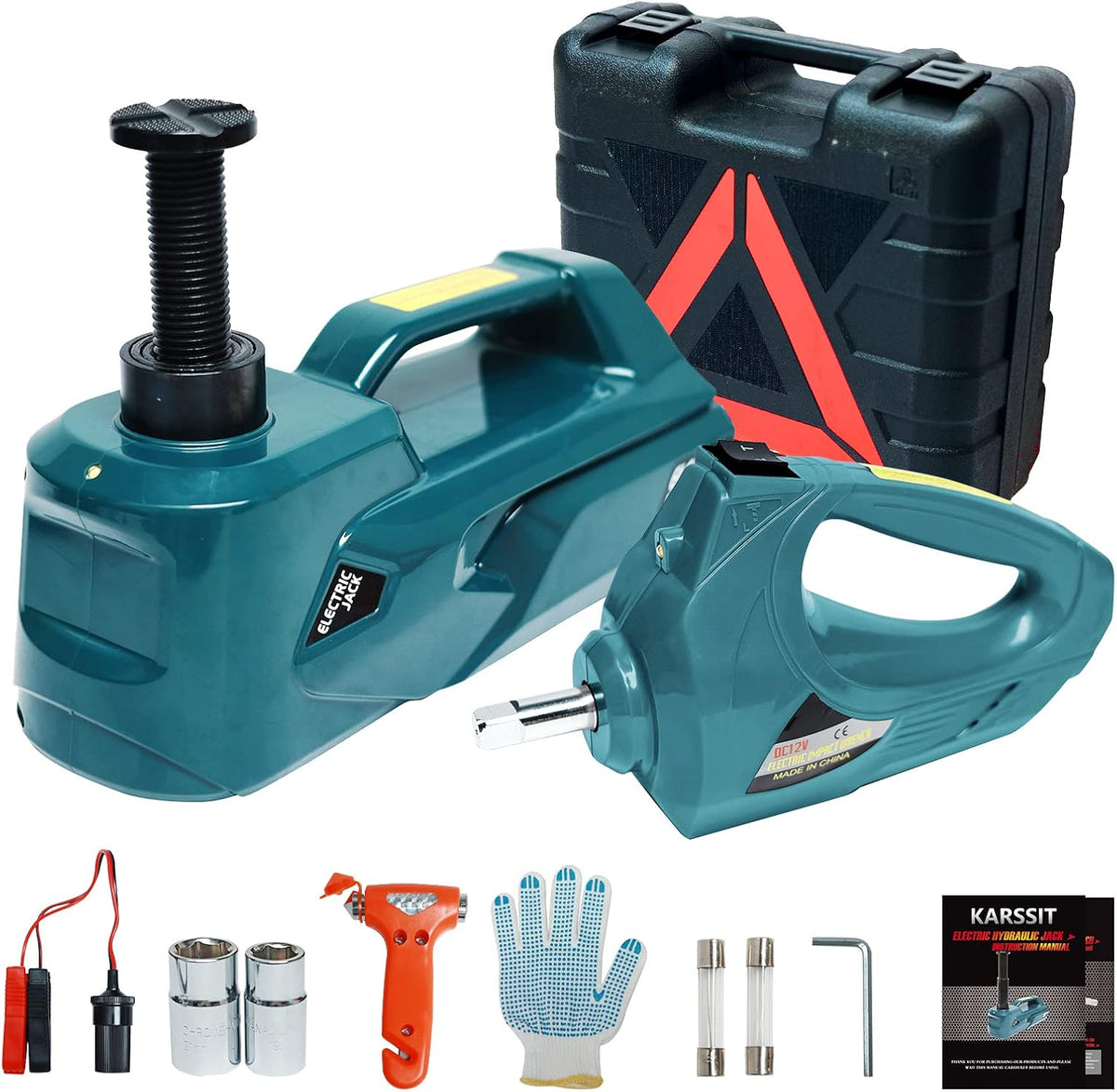 Electric Car Jack 5 Ton Hydraulic with Lug Wrench C914195
