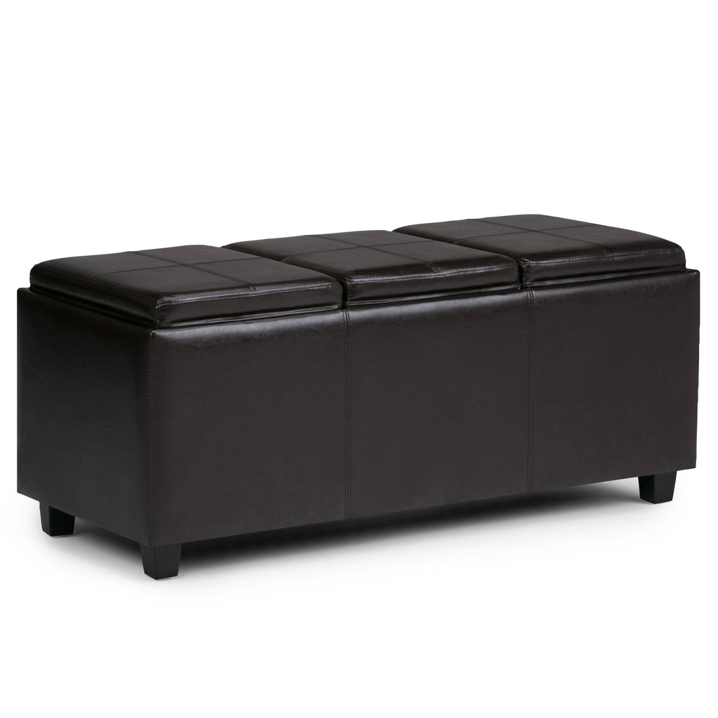 Brown Storage Ottoman D779905