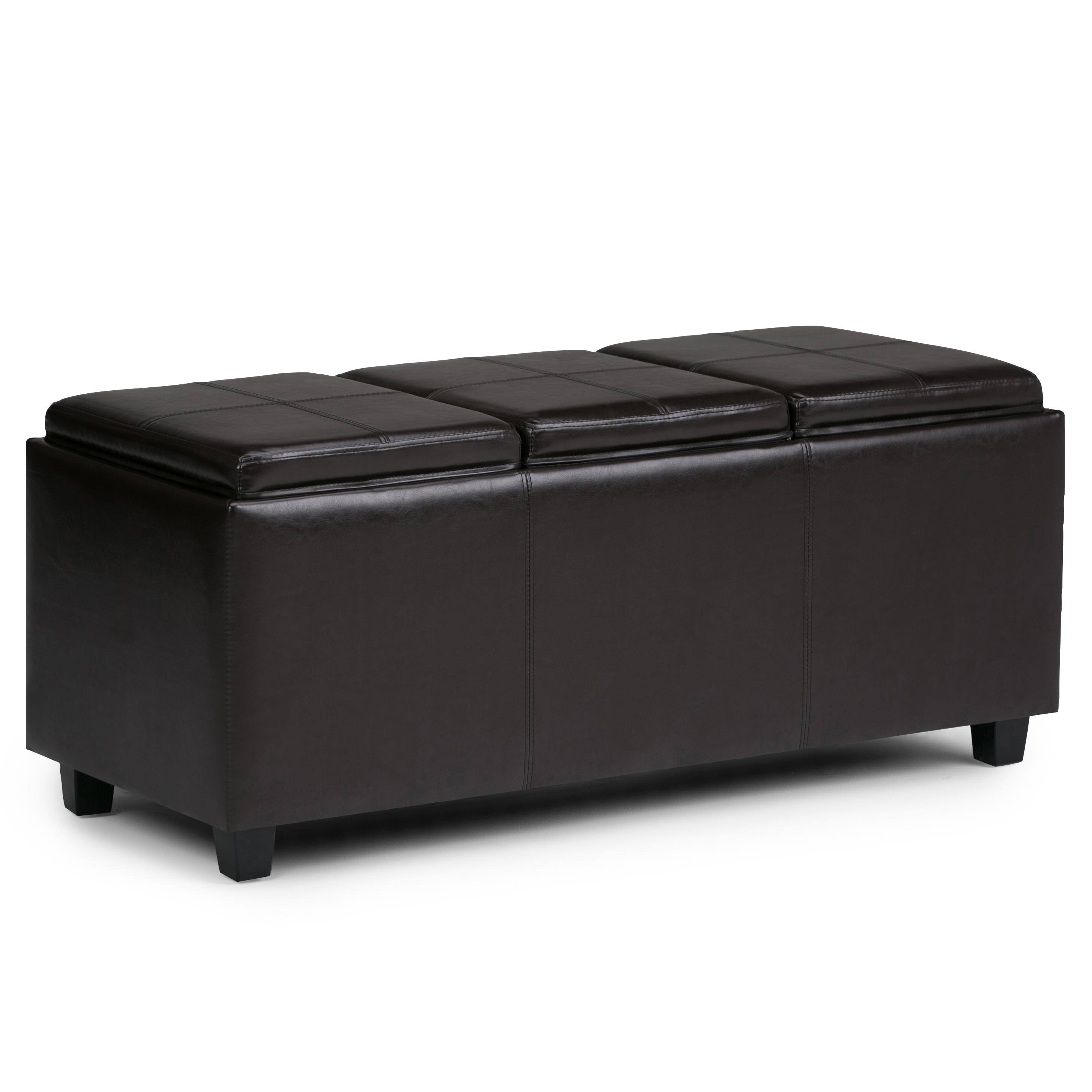 Brown Storage Ottoman D779905