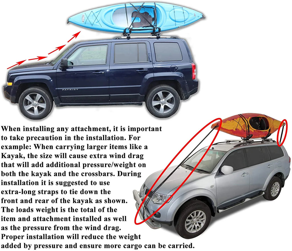 Roof Rack Crossbars Kayak Rack Combo P9243