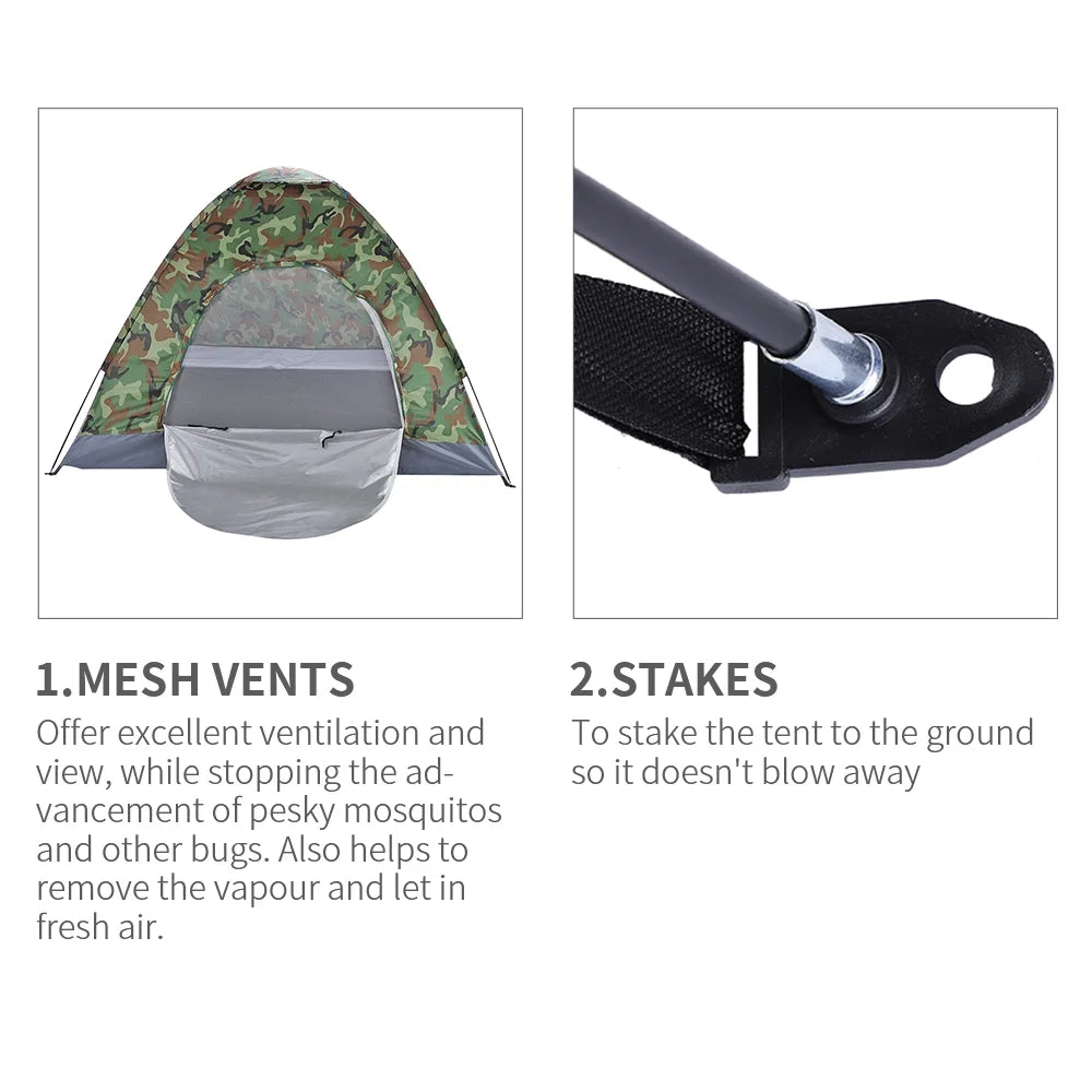 Camouflage 4 Season Waterproof Camping Tent W45116