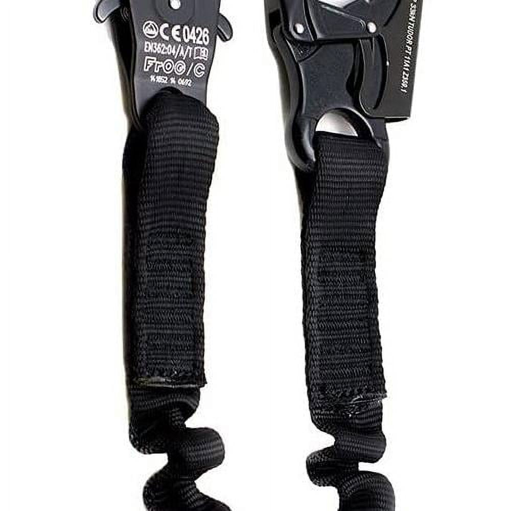 Black 24 Inches Elastic Bungee Lanyard with Snap Hook P83046